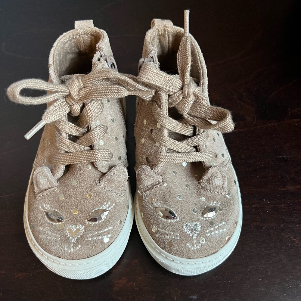 Gap Toddler Kids Suede Cat Sneakers, Size 7T